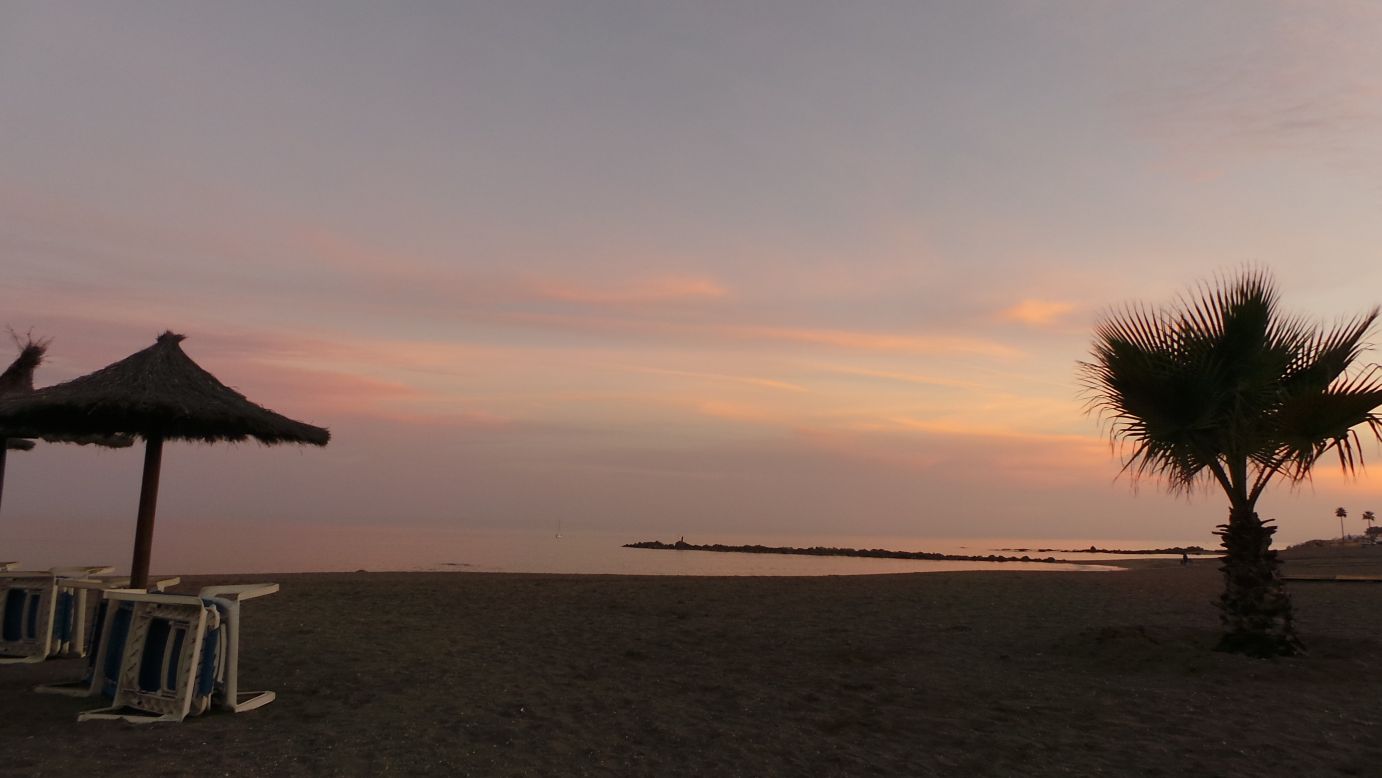 Sunset am Beach bei Duquesa